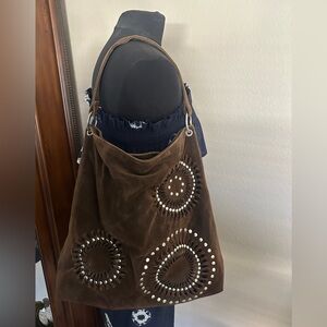 90s Gap brown slouch tote bag